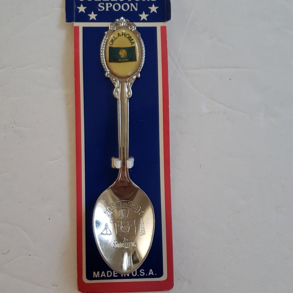 OKLAHOMA: Vintage Silver Plated Spoon